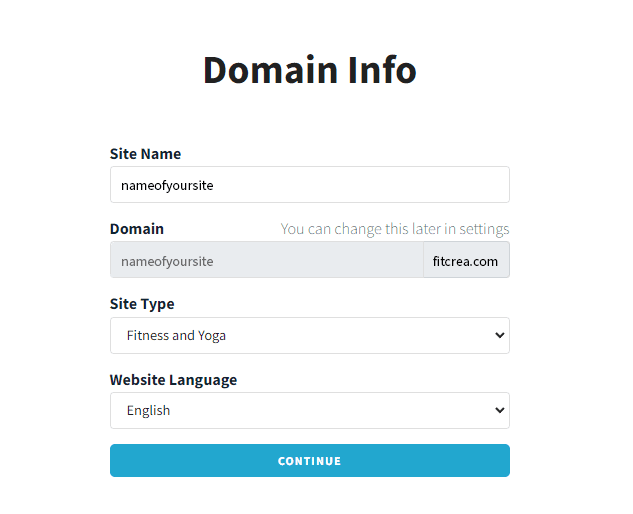 Fitcrea registracija tretji korak